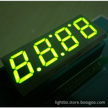 4 Digit 0.56 Inches Super Bright Green Common Anode Seven Segment Led Clock Display 